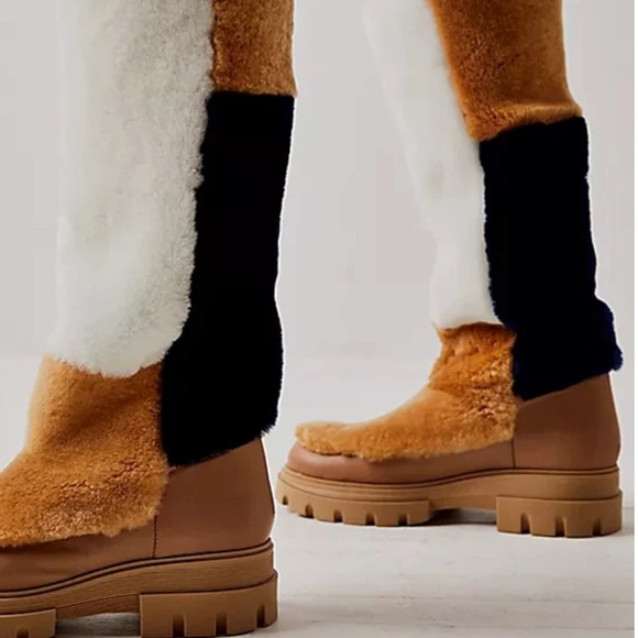 Free People Happy Thoughts Faux Fur Boots - Picture 2 of 5